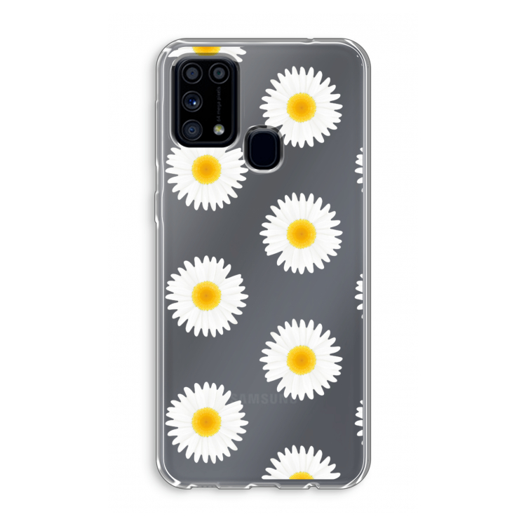 Margrietjes: Samsung Galaxy M31 Transparant Hoesje