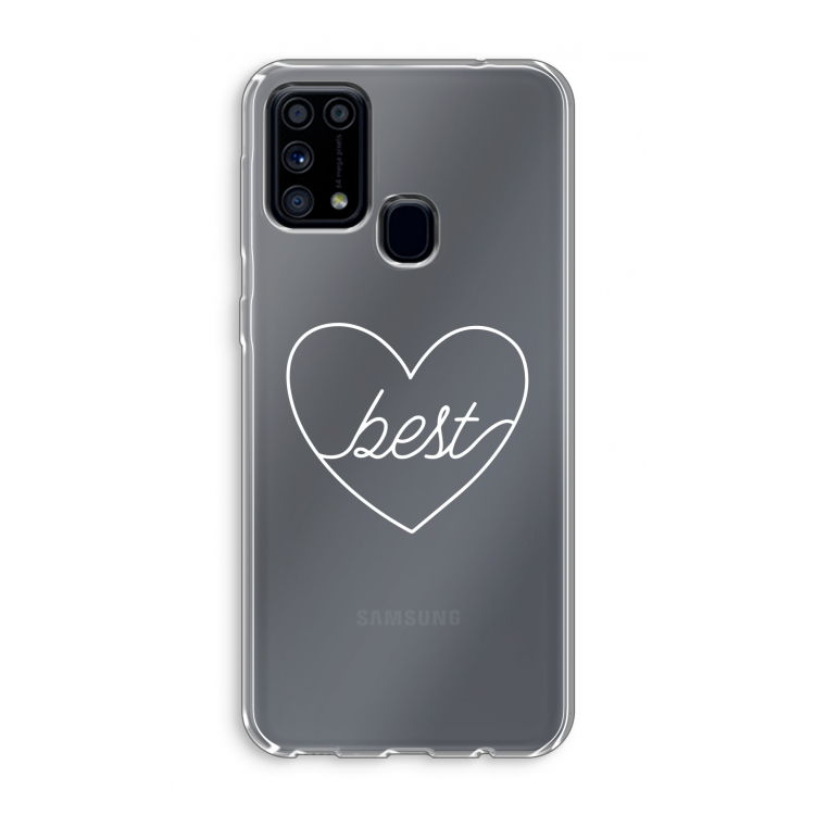 Best heart pastel: Samsung Galaxy M31 Transparant Hoesje