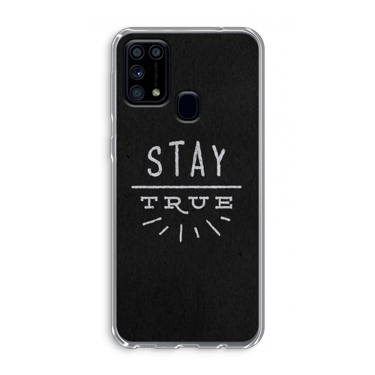 Stay true: Samsung Galaxy M31 Transparant Hoesje