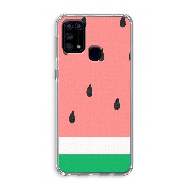 Watermeloen: Samsung Galaxy M31 Transparant Hoesje