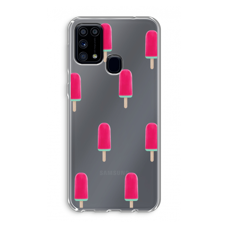 Waterijsje: Samsung Galaxy M31 Transparant Hoesje