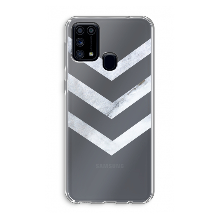Marmeren pijlen: Samsung Galaxy M31 Transparant Hoesje