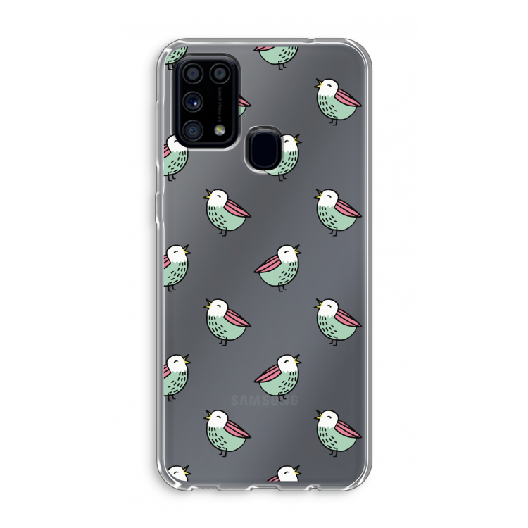 Vogeltjes: Samsung Galaxy M31 Transparant Hoesje