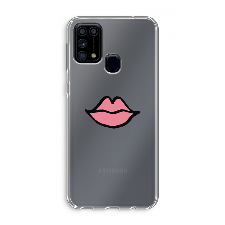 Kusje: Samsung Galaxy M31 Transparant Hoesje