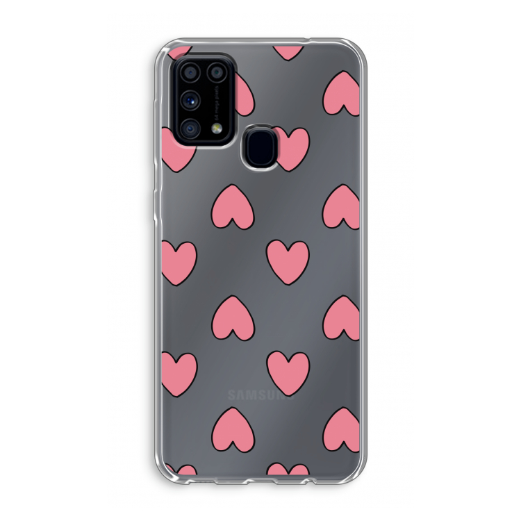 Ondersteboven verliefd: Samsung Galaxy M31 Transparant Hoesje