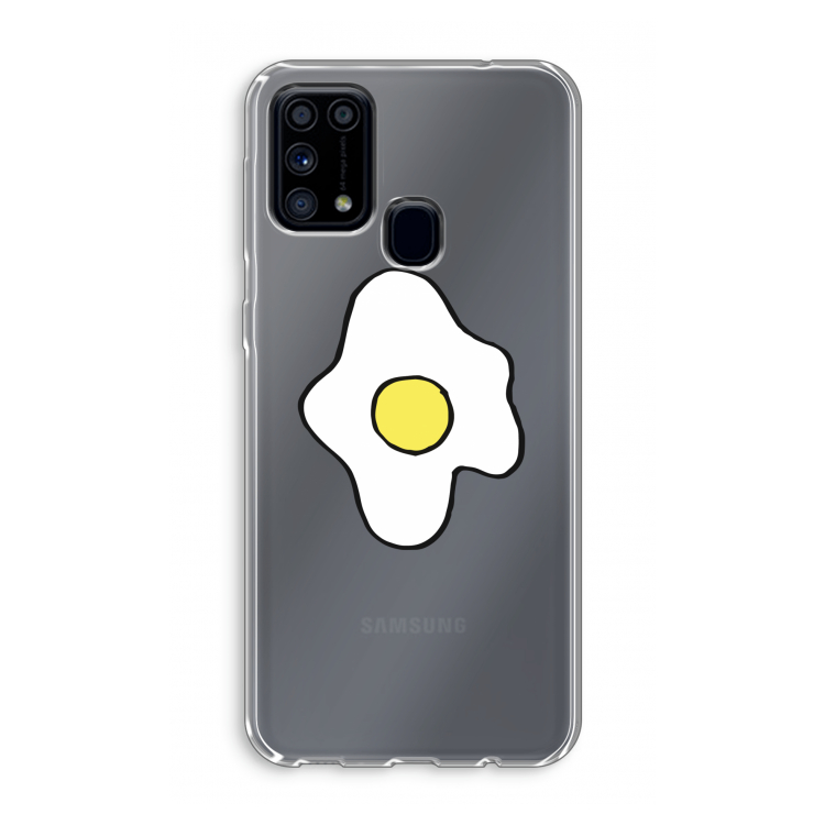 Spiegelei: Samsung Galaxy M31 Transparant Hoesje