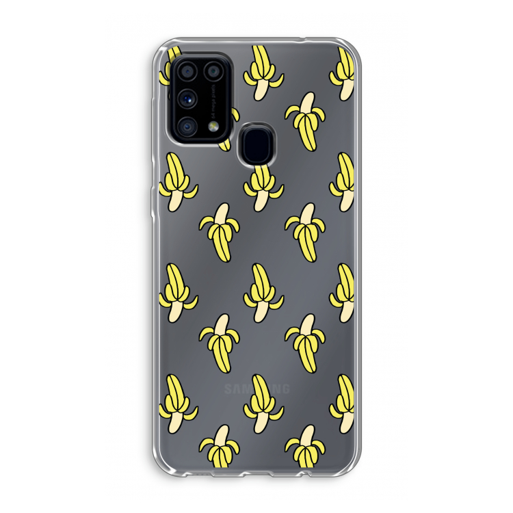 Bananas: Samsung Galaxy M31 Transparant Hoesje