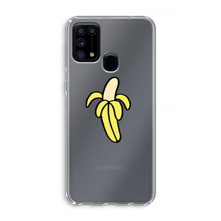Banana: Samsung Galaxy M31 Transparant Hoesje