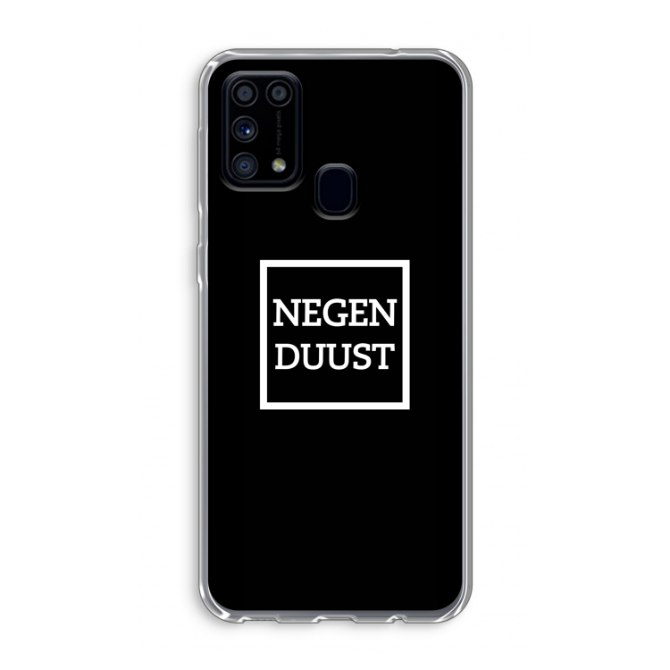 Negenduust black: Samsung Galaxy M31 Transparant Hoesje