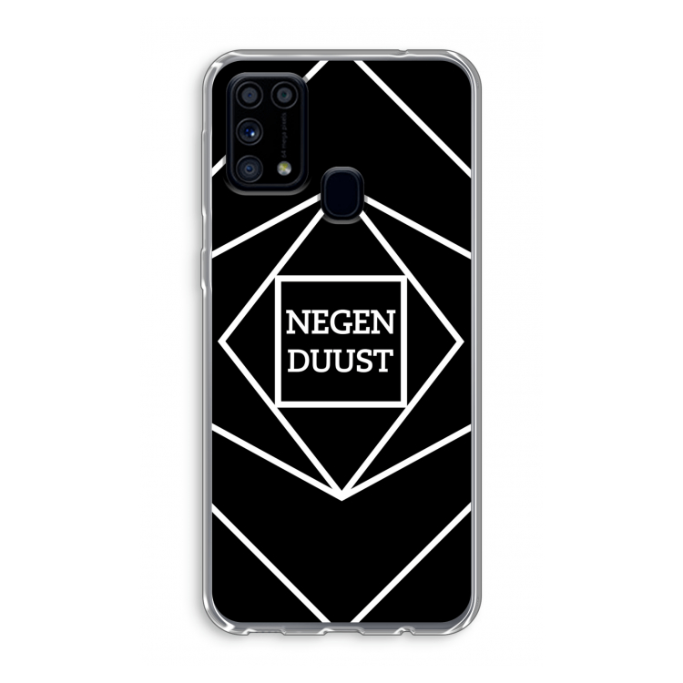 Negenduust geometrisch: Samsung Galaxy M31 Transparant Hoesje