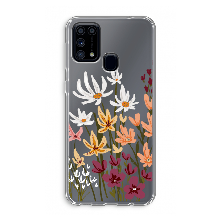Painted wildflowers: Samsung Galaxy M31 Transparant Hoesje