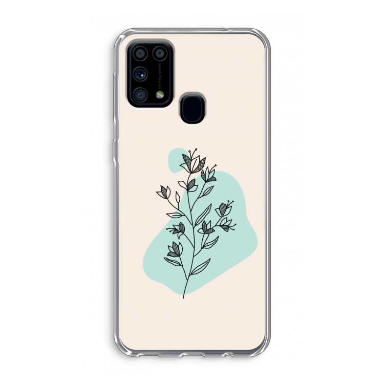 Violets are blue: Samsung Galaxy M31 Transparant Hoesje
