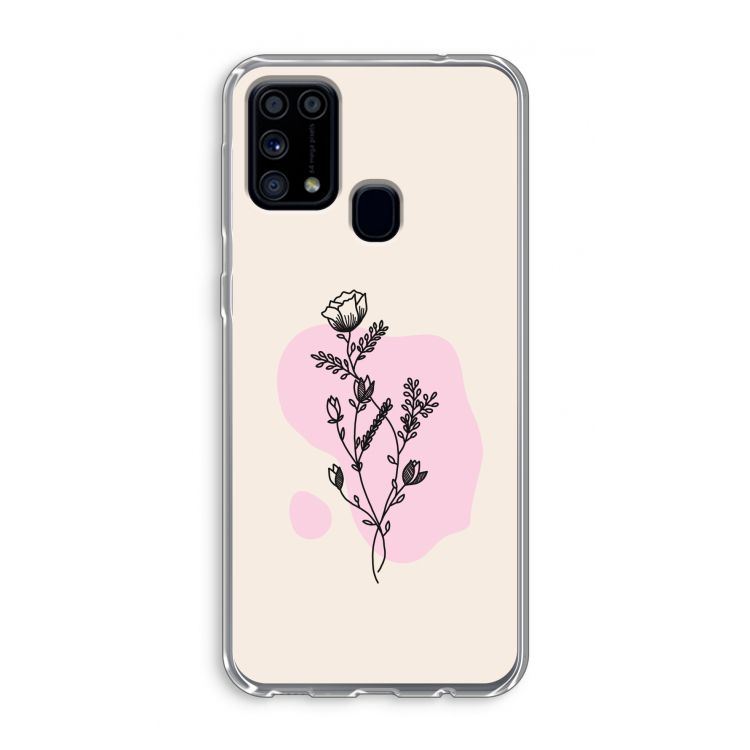 Roses are red: Samsung Galaxy M31 Transparant Hoesje
