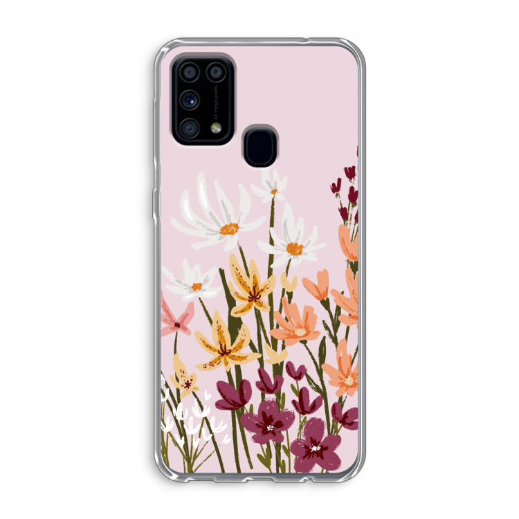 Painted wildflowers: Samsung Galaxy M31 Transparant Hoesje