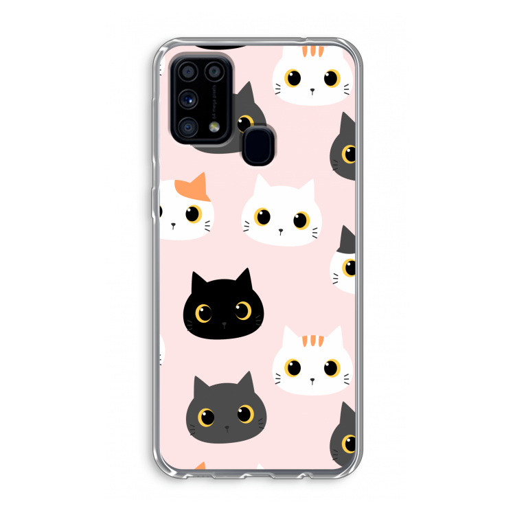 Katten: Samsung Galaxy M31 Transparant Hoesje