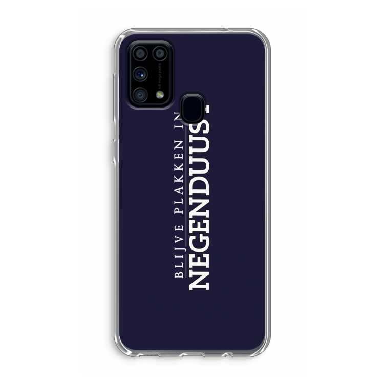 Blijve plakken in Negenduust: Samsung Galaxy M31 Transparant Hoesje