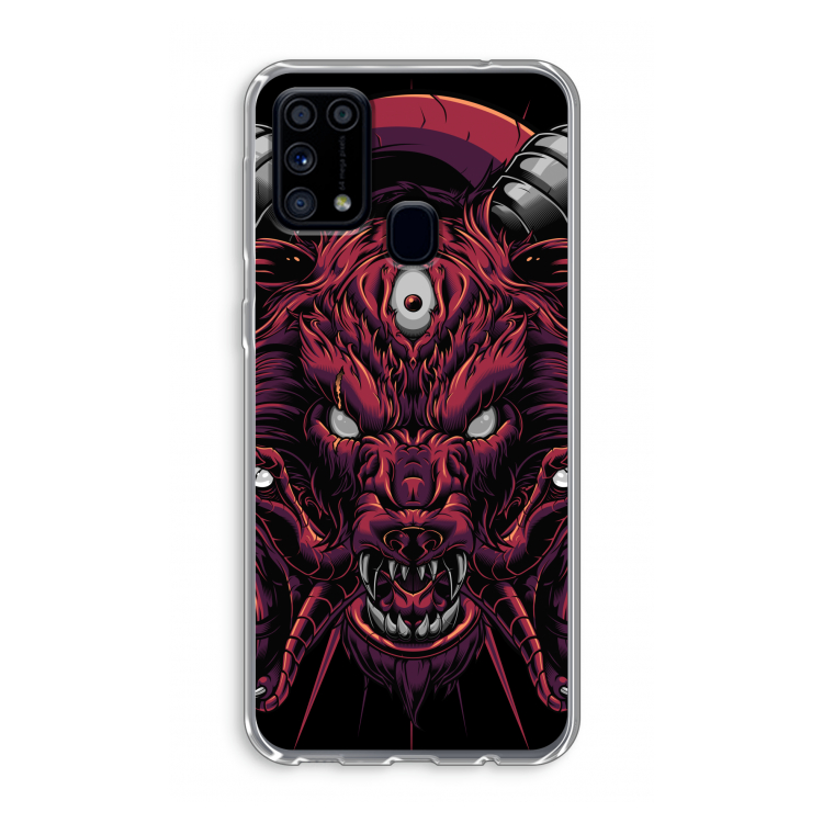 Hell Hound and Serpents: Samsung Galaxy M31 Transparant Hoesje
