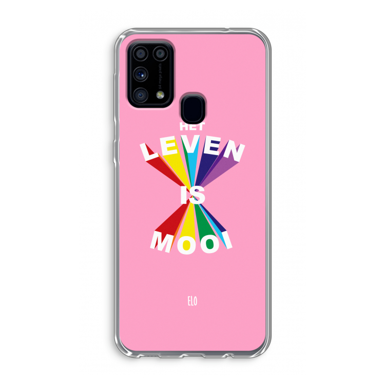 Het Leven Is Mooi: Samsung Galaxy M31 Transparant Hoesje