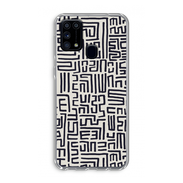Moroccan Print: Samsung Galaxy M31 Transparant Hoesje