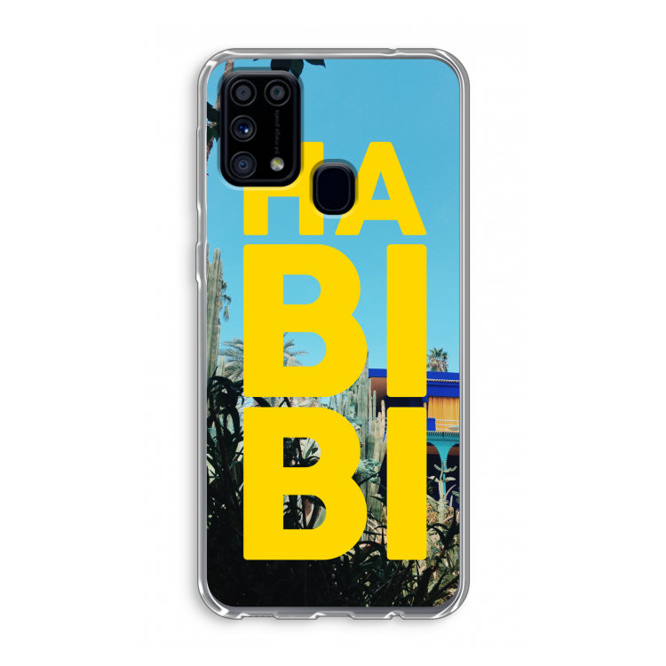 Habibi Majorelle : Samsung Galaxy M31 Transparant Hoesje