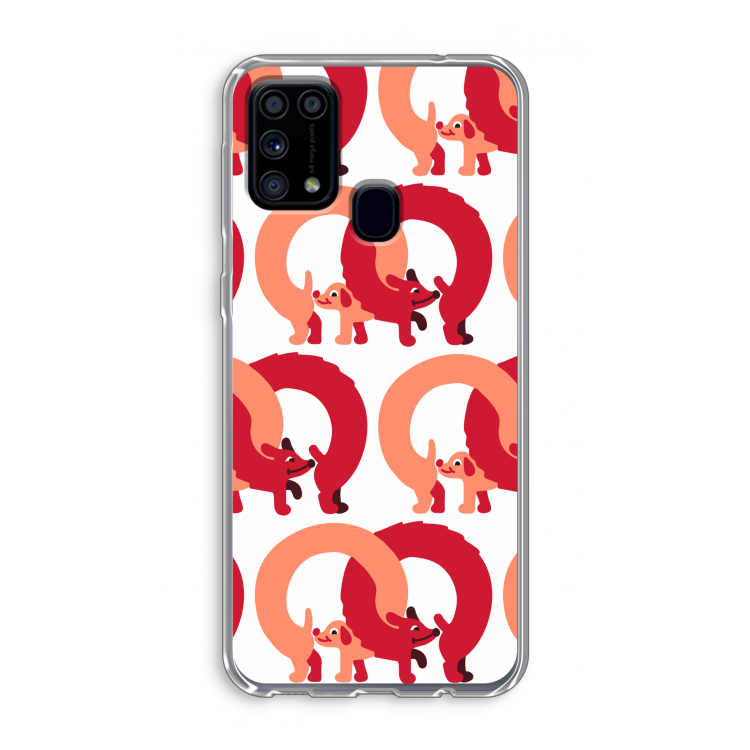 Dogs: Samsung Galaxy M31 Transparant Hoesje