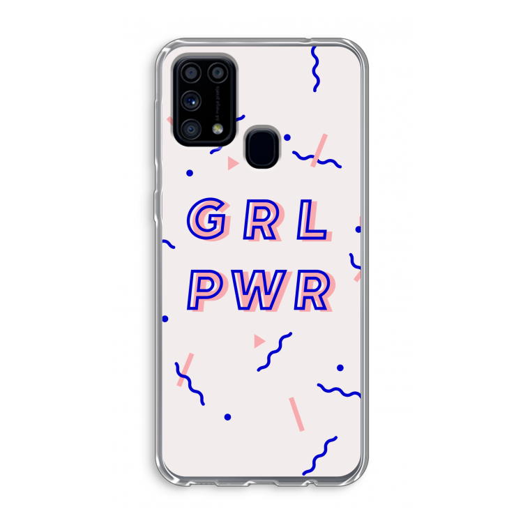 GRL PWR: Samsung Galaxy M31 Transparant Hoesje