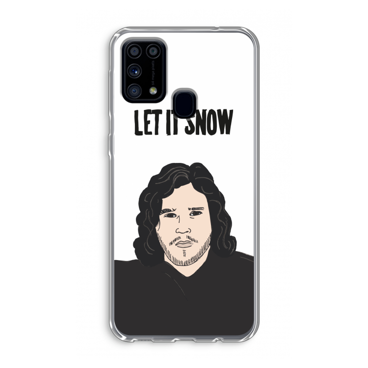 Let It Snow: Samsung Galaxy M31 Transparant Hoesje