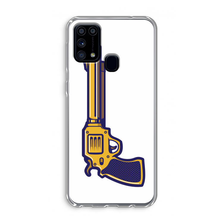 Pew Pew Pew: Samsung Galaxy M31 Transparant Hoesje