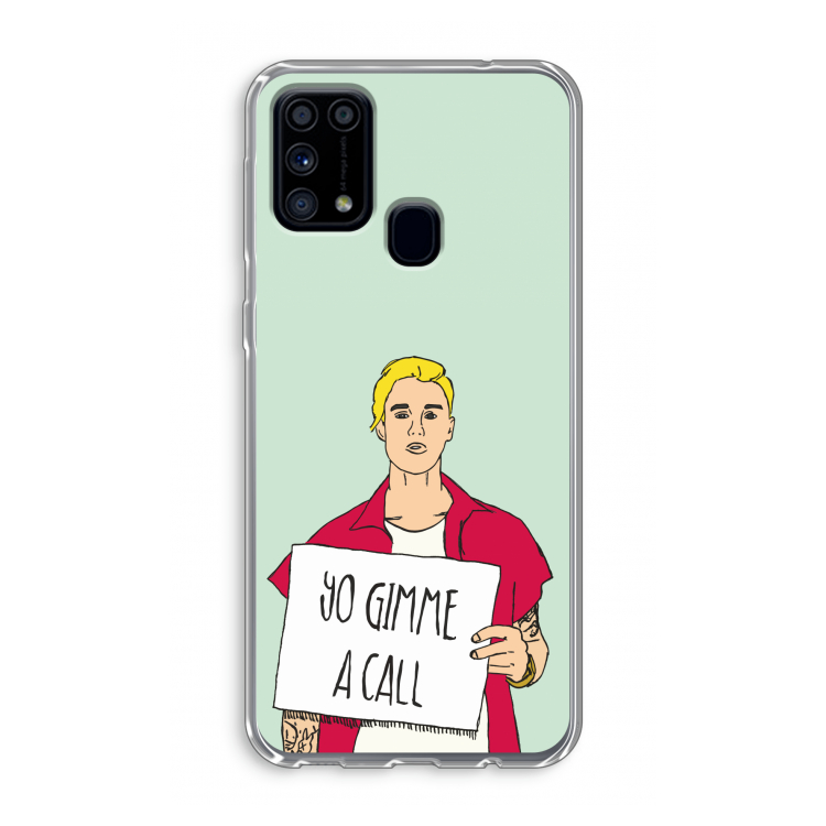 Gimme a call: Samsung Galaxy M31 Transparant Hoesje