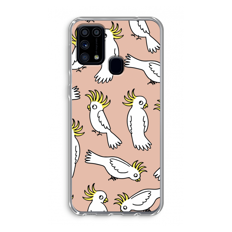 Papegaai: Samsung Galaxy M31 Transparant Hoesje