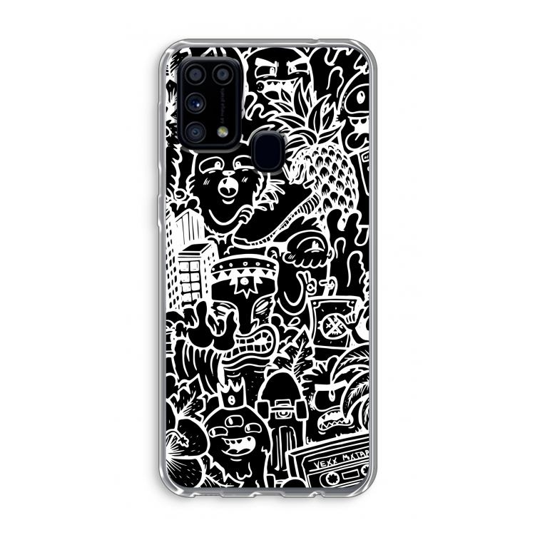 Vexx Black Mixtape: Samsung Galaxy M31 Transparant Hoesje