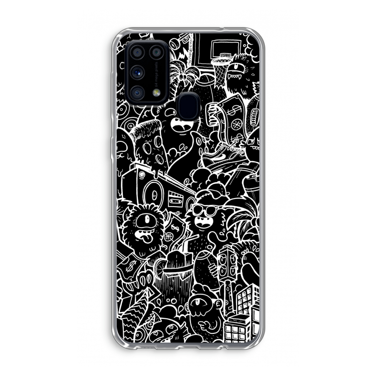 Vexx Black City : Samsung Galaxy M31 Transparant Hoesje