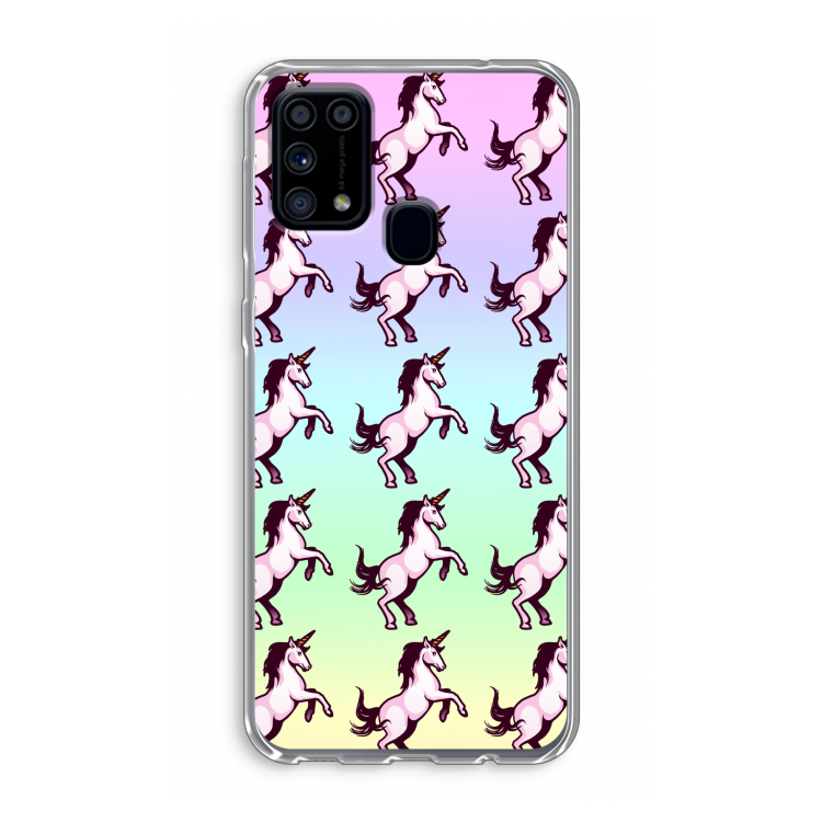 Musketon Unicorn: Samsung Galaxy M31 Transparant Hoesje