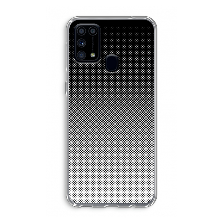 Musketon Halftone: Samsung Galaxy M31 Transparant Hoesje