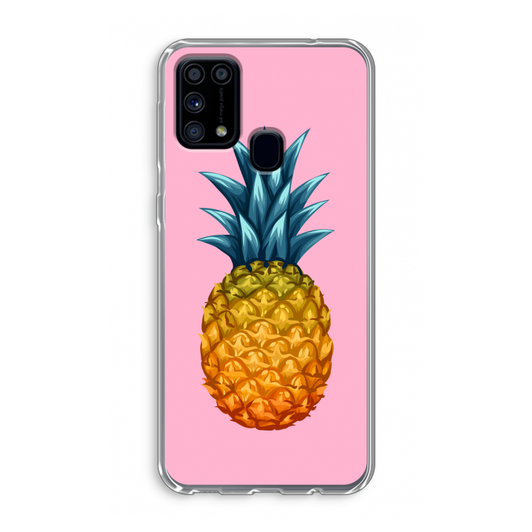 Grote ananas: Samsung Galaxy M31 Transparant Hoesje
