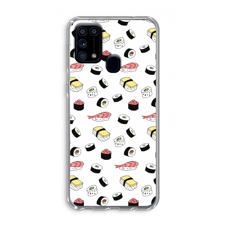 Sushi time: Samsung Galaxy M31 Transparant Hoesje