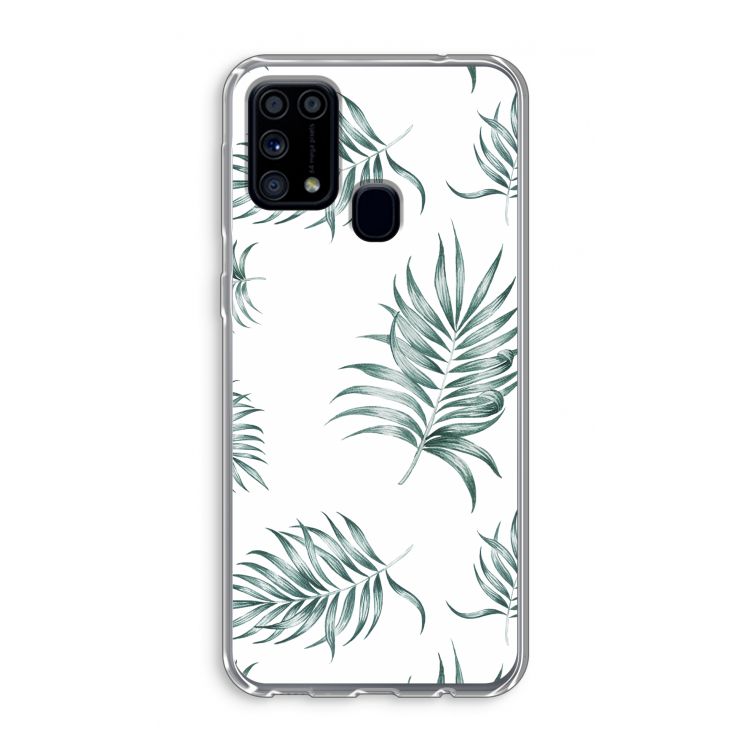 Simple leaves: Samsung Galaxy M31 Transparant Hoesje