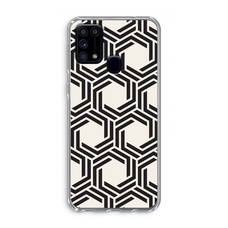 Geometrisch patroon: Samsung Galaxy M31 Transparant Hoesje