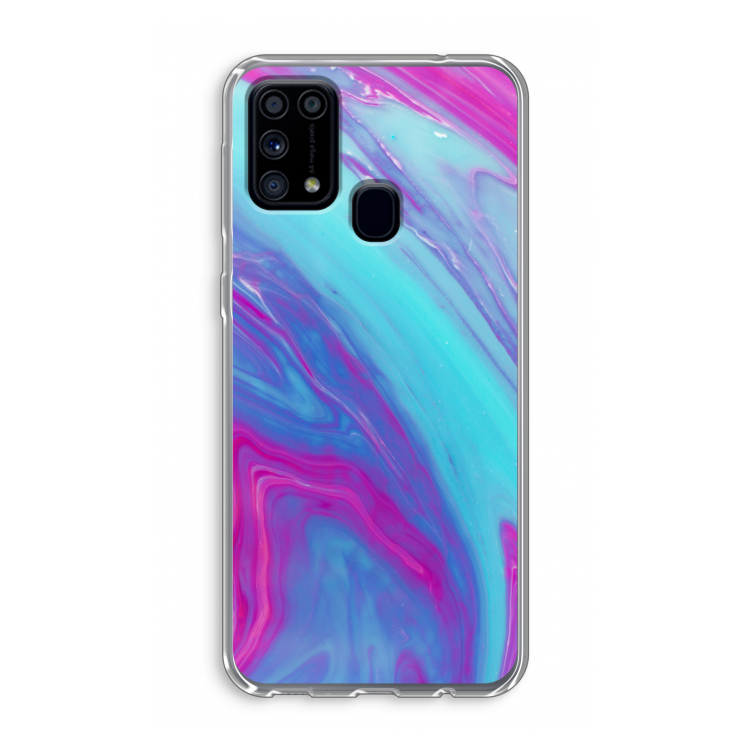Zweverige regenboog: Samsung Galaxy M31 Transparant Hoesje