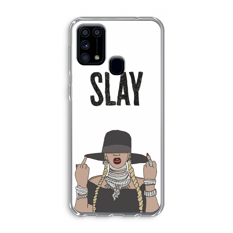 Slay All Day: Samsung Galaxy M31 Transparant Hoesje