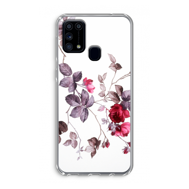 Mooie bloemen: Samsung Galaxy M31 Transparant Hoesje