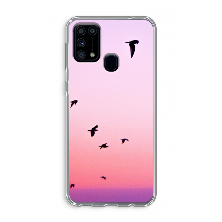 Fly away: Samsung Galaxy M31 Transparant Hoesje