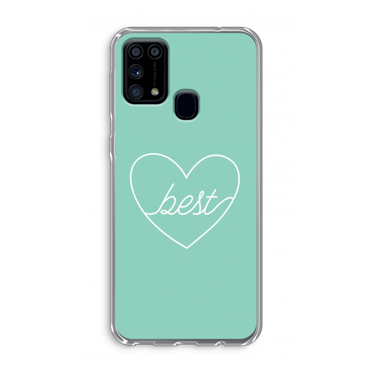Best heart pastel: Samsung Galaxy M31 Transparant Hoesje