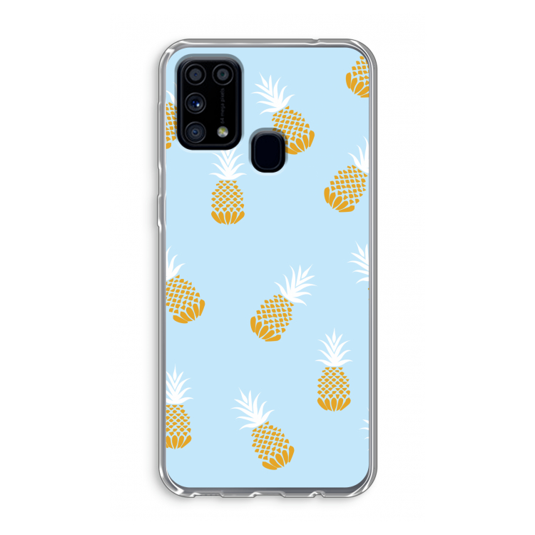 Ananasjes: Samsung Galaxy M31 Transparant Hoesje