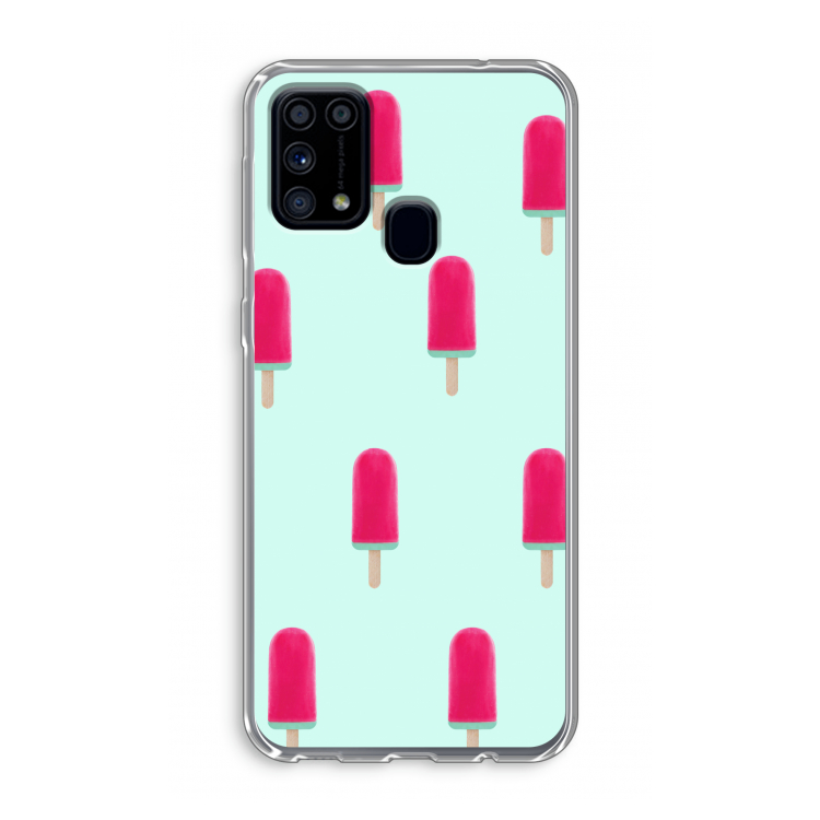 Waterijsje: Samsung Galaxy M31 Transparant Hoesje