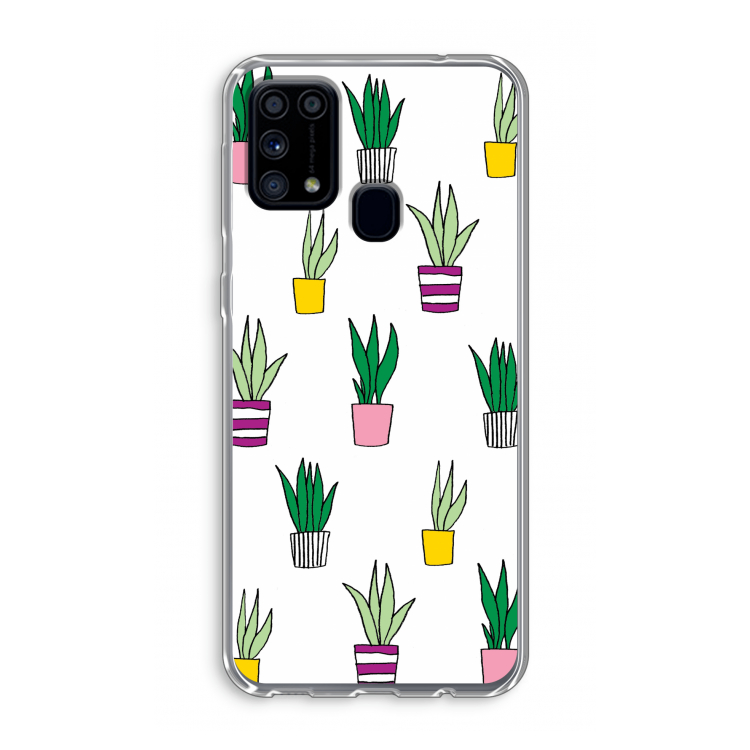 Sanseveria: Samsung Galaxy M31 Transparant Hoesje