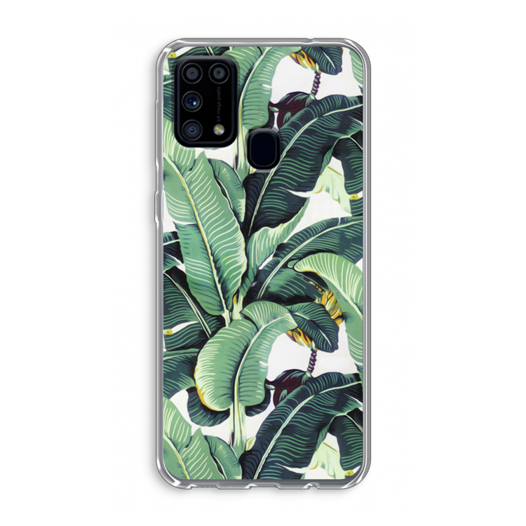 Bananenbladeren: Samsung Galaxy M31 Transparant Hoesje