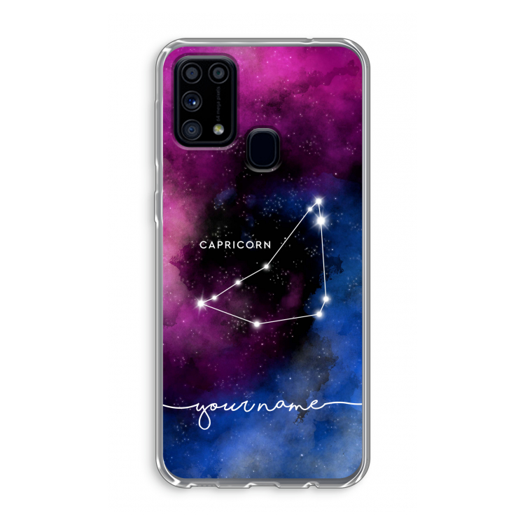 Sterrenbeeld - Donker: Samsung Galaxy M31 Transparant Hoesje