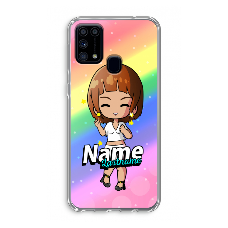 Chibi Maker vrouw: Samsung Galaxy M31 Transparant Hoesje
