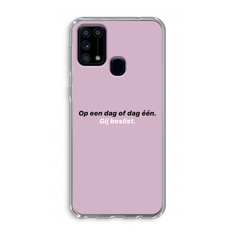 gij beslist: Samsung Galaxy M31 Transparant Hoesje